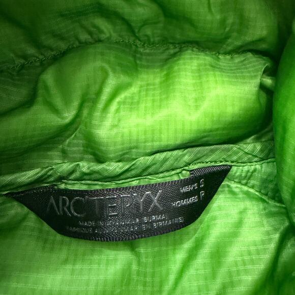 Arc'teryx Cerium LT Puffer Down Hoody Jacket Men's Small Green Kinetic Hooded - Picture 8 of 16